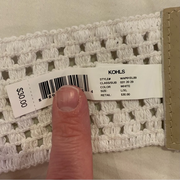 White fashion Belt - size L/XL - Picture 3 of 3